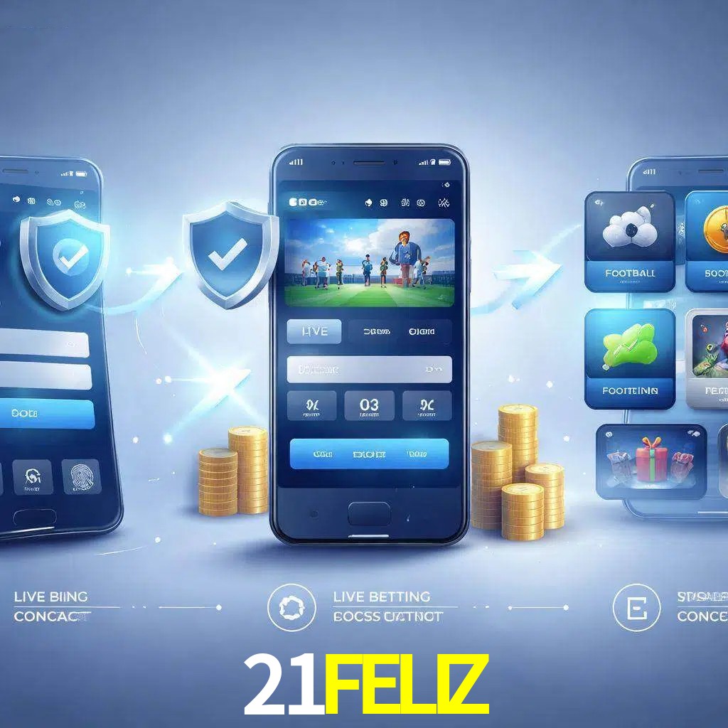 Pasos de acceso a la app 21FELIZ en pantalla de teléfono móvil